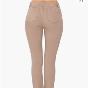 High Rise Push Up Jeans Khaki size 7/28